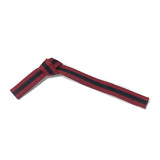 Premium Black Striped Belt - Single Wrap - 1.75" Width