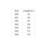 Double Wrap Belt - White Striped - 1.5" Width