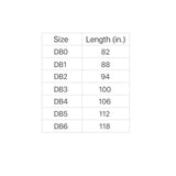 Double Wrap Belt - Black Striped - 1.5" Width